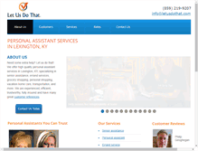 Tablet Screenshot of letusdothat.com